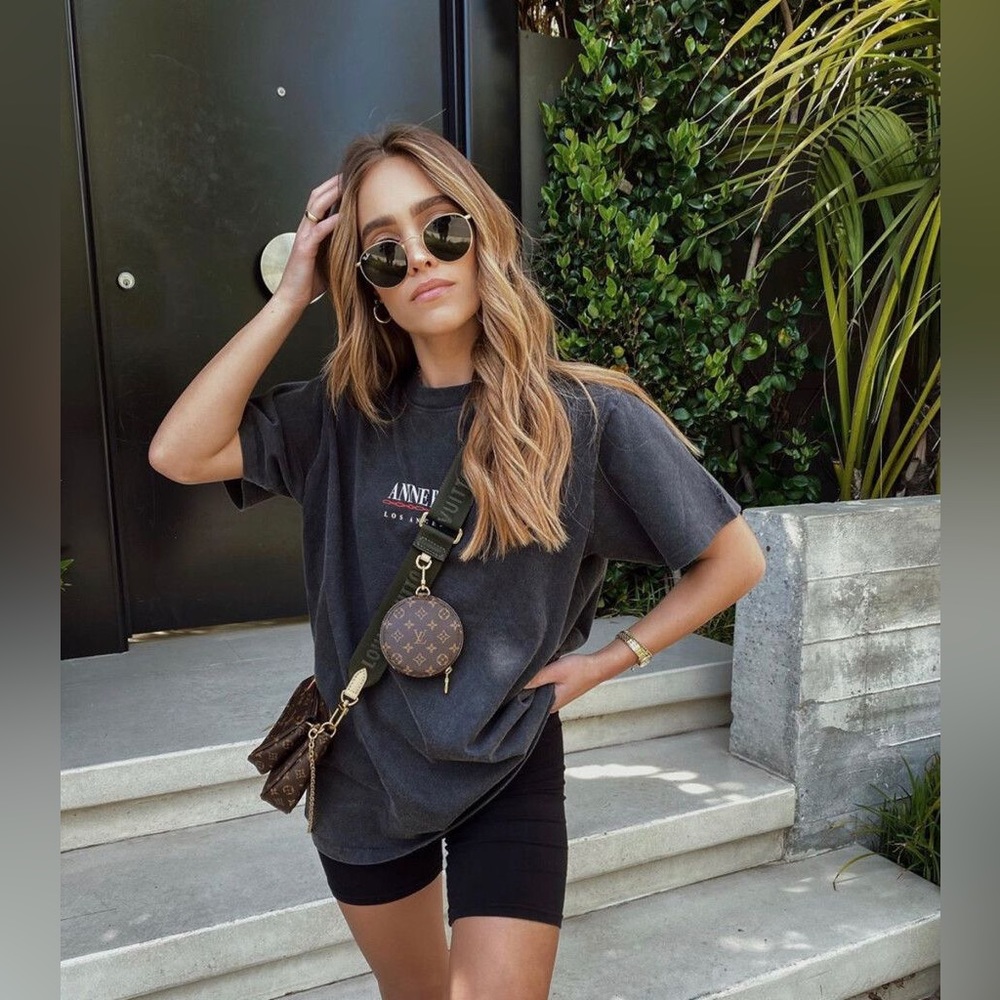 ANINE BING WASHED BLACK LILI LINK TEE JOAH BROWN SKIMS FREE PEOPLE TALENTLESS